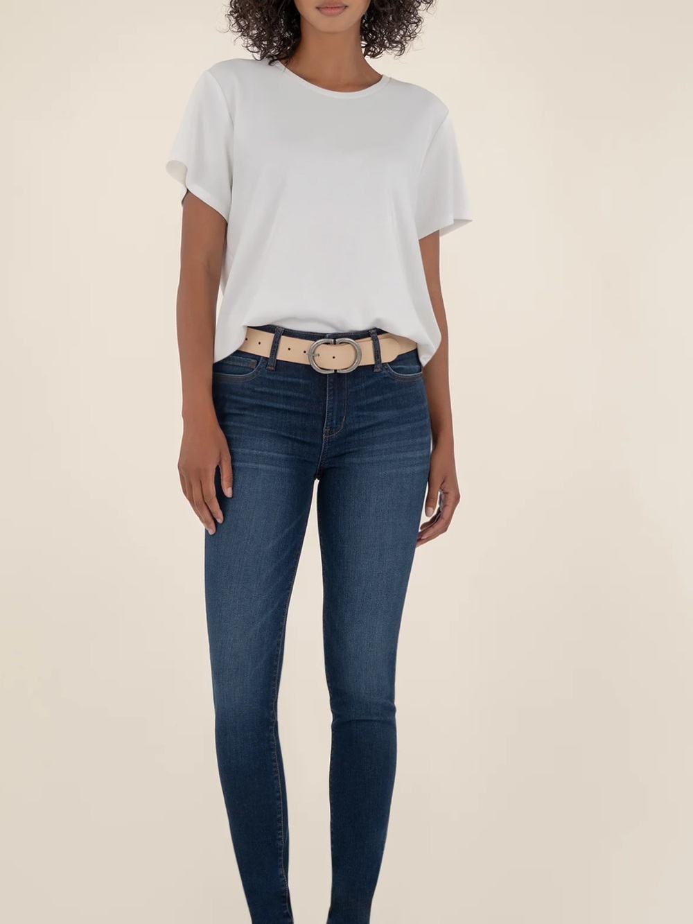 Kut from the Kloth Dark Blue Skinny High-Rise Jeans
